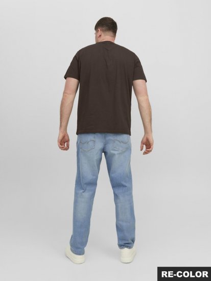 Jack & Jones STAR T-shirt Brown - Tricouri - Tricouri Bărbați Mărimi Mari
