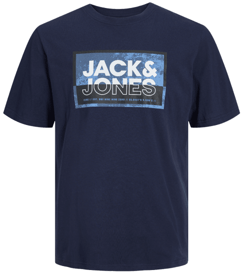 Jack & Jones JCOLOGAN T-Shirt Navy Blazer - Tricouri - Tricouri Bărbați Mărimi Mari