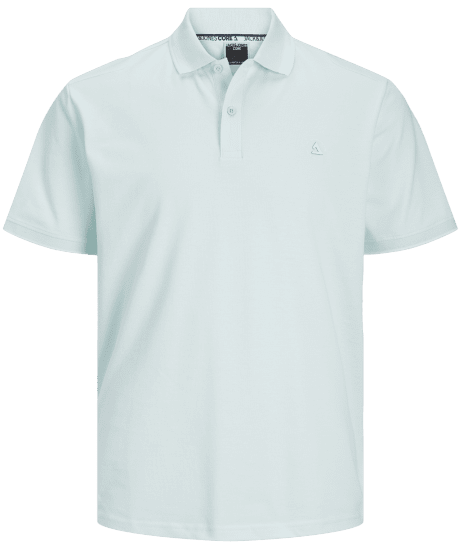 Jack & Jones JCOHASS LOGO Polo Soothing Sea - Tricouri polo - Tricouri Polo Bărbați Mărimi Mari