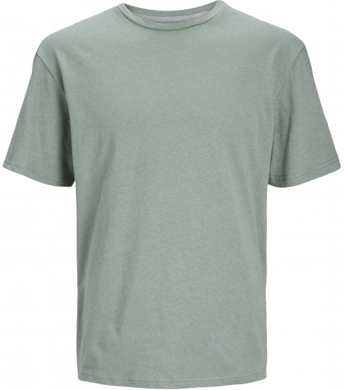 Jack & Jones JPRCC SOFT Linen Blend T-Shirt Lily Pad - Tricouri - Tricouri Bărbați Mărimi Mari