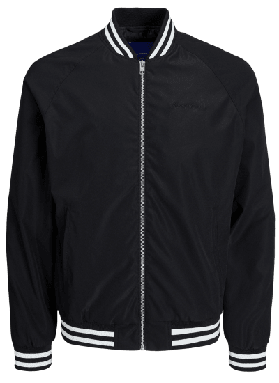 Jack & Jones JORLUCCA BOMBER Jacket Black - Geci - Geci Bărbați Mărimi Mari