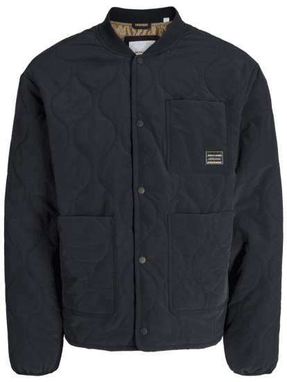 Jack & Jones Hero Liner Quilted Jacket Black - Geci - Geci Bărbați Mărimi Mari