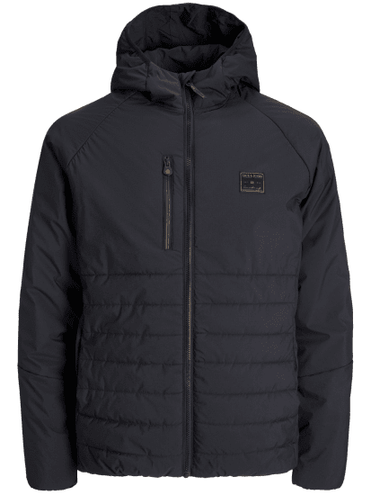 Jack & Jones Finn Hybrid Jacket Black - Geci - Geci Bărbați Mărimi Mari