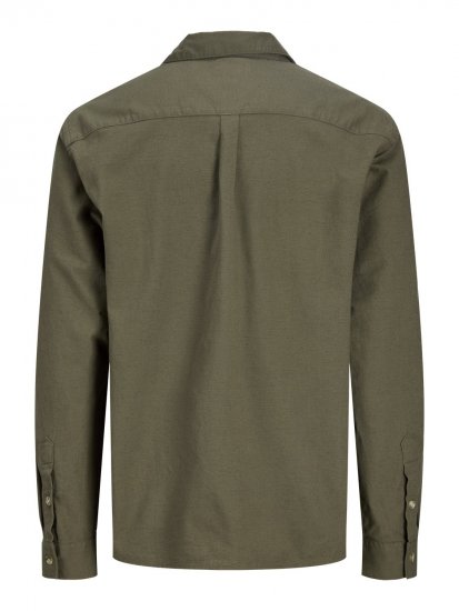 Jack & Jones Tristan Overshirt kaki - Cămăși - Cămăși Bărbați Mărimi Mari