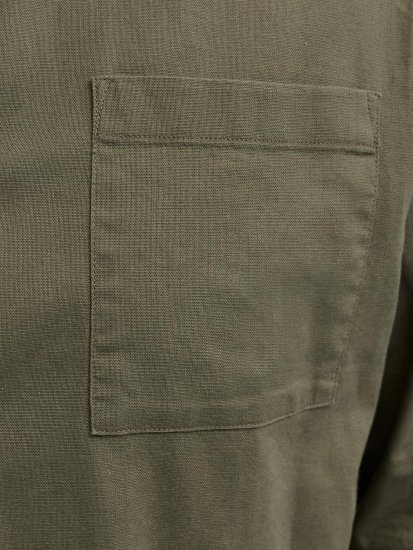 Jack & Jones Tristan Overshirt kaki - Cămăși - Cămăși Bărbați Mărimi Mari