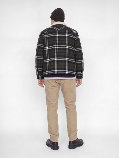 Jack & Jones Zac Teddy Cămașă-jachetă Verde - Geci - Geci Bărbați Mărimi Mari