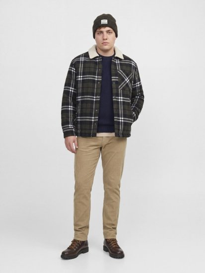 Jack & Jones Zac Teddy Cămașă-jachetă Verde - Geci - Geci Bărbați Mărimi Mari