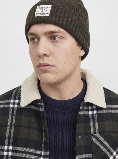 Jack & Jones Zac Teddy Cămașă-jachetă Verde - Geci - Geci Bărbați Mărimi Mari
