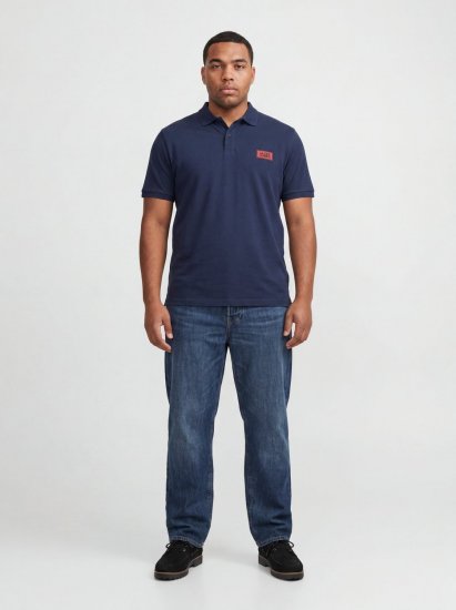 Jack & Jones Rush tricou polo set de 2 negru/bleumarin - Tricouri polo - Tricouri Polo Bărbați Mărimi Mari
