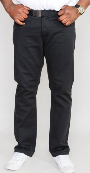 Duke Mario Bedford cord-pants Black TALL SIZES - ÎMBRĂCĂMINTE BĂRBAȚI MT-6XLT - Tall dimensiuni bărbați