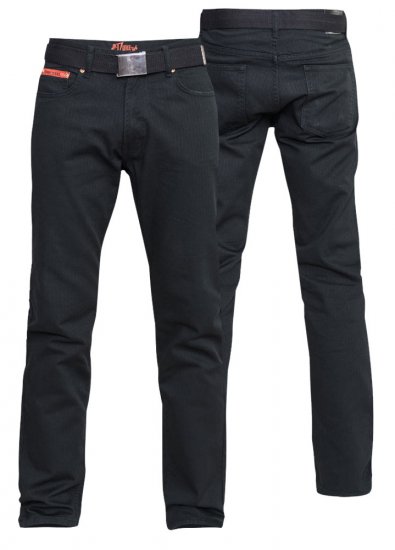 Duke Mario Bedford cord-pants Black - Blugi & pantaloni - Blugi & Pantaloni Bărbați Mărimi Mari