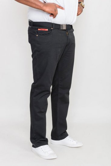 Duke Mario Bedford cord-pants Black - Blugi & pantaloni - Blugi & Pantaloni Bărbați Mărimi Mari