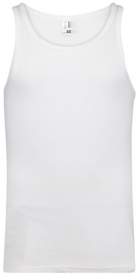 Adamo Prestige Double Ribbed Undershirt White - Lenjerie intimă & costum baie - Lenjerie Intimă Bărbați Mărimi Mari
