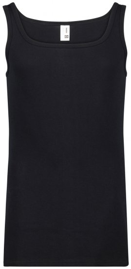 Adamo Royal Fine Ribbed Undershirt Black - Lenjerie intimă & costum baie - Lenjerie Intimă Bărbați Mărimi Mari
