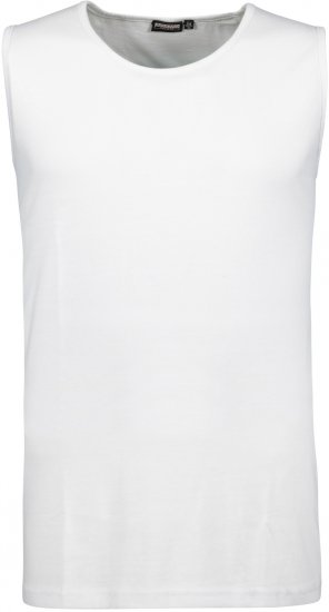 Adamo Rod Comfort Fit Tank Top White - Tricouri - Tricouri Bărbați Mărimi Mari