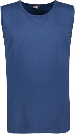 Adamo Rod Comfort Fit Tank Top Denim Blue - Tricouri - Tricouri Bărbați Mărimi Mari