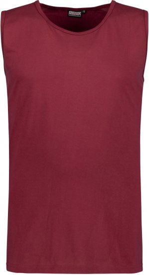 Adamo Rod Comfort Fit Tank Top Wine - Tricouri - Tricouri Bărbați Mărimi Mari