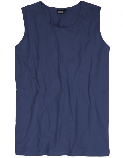 Adamo Rod Comfort Fit Tank Top Denim Blue - Tricouri - Tricouri Bărbați Mărimi Mari