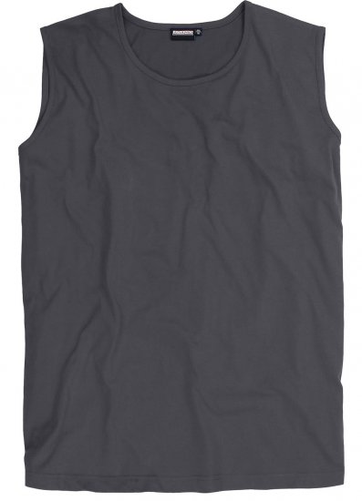 Adamo Rod Comfort Fit Tank Top Charcoal - Tricouri - Tricouri Bărbați Mărimi Mari