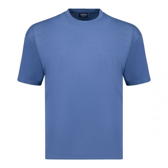 Adamo 129420 Tricou set 2 Albastru denim - Tricouri - Tricouri Bărbați Mărimi Mari