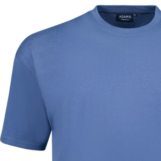 Adamo 129420 Tricou set 2 Albastru denim - Tricouri - Tricouri Bărbați Mărimi Mari
