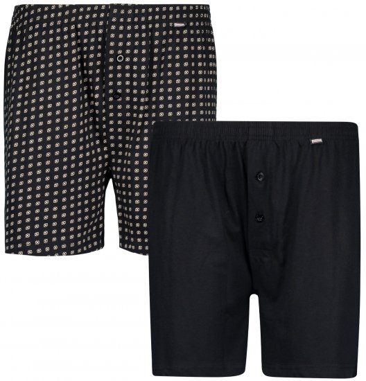 Adamo Dean Boxershorts 2-pack Black - Lenjerie intimă & costum baie - Lenjerie Intimă Bărbați Mărimi Mari
