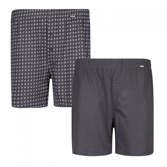 Adamo Dean Boxershorts 2-pack Charcoal - Lenjerie intimă & costum baie - Lenjerie Intimă Bărbați Mărimi Mari