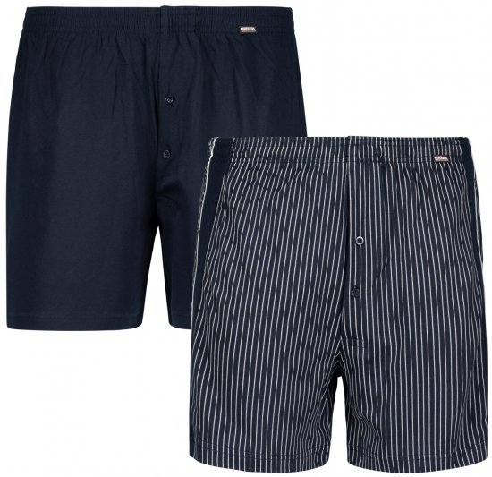 Adamo David Boxershorts 2-pack Navy - Lenjerie intimă & costum baie - Lenjerie Intimă Bărbați Mărimi Mari