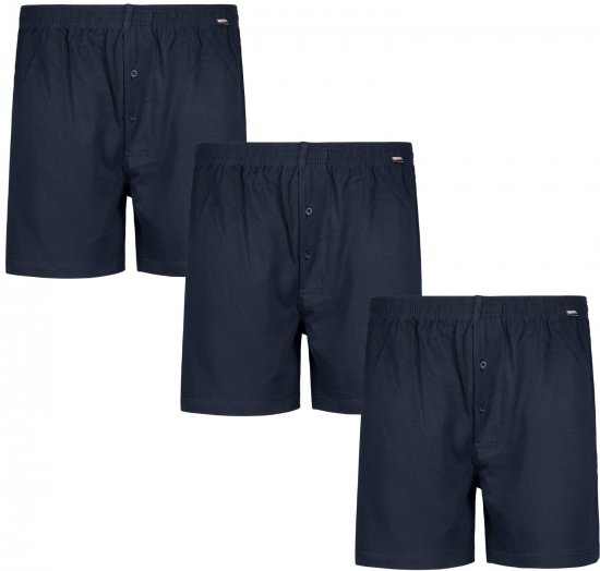 Adamo James Boxershorts 3-pack Navy - Lenjerie intimă & costum baie - Lenjerie Intimă Bărbați Mărimi Mari