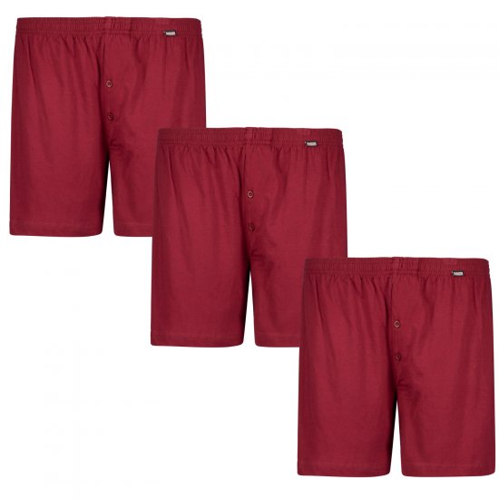 Adamo James Boxershorts 3-pack Burgundy - Lenjerie intimă & costum baie - Lenjerie Intimă Bărbați Mărimi Mari