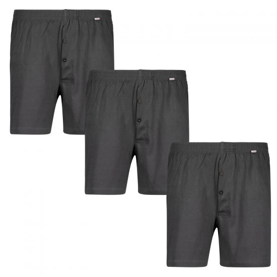 Adamo James Boxershorts 3-pack Charcoal - Lenjerie intimă & costum baie - Lenjerie Intimă Bărbați Mărimi Mari