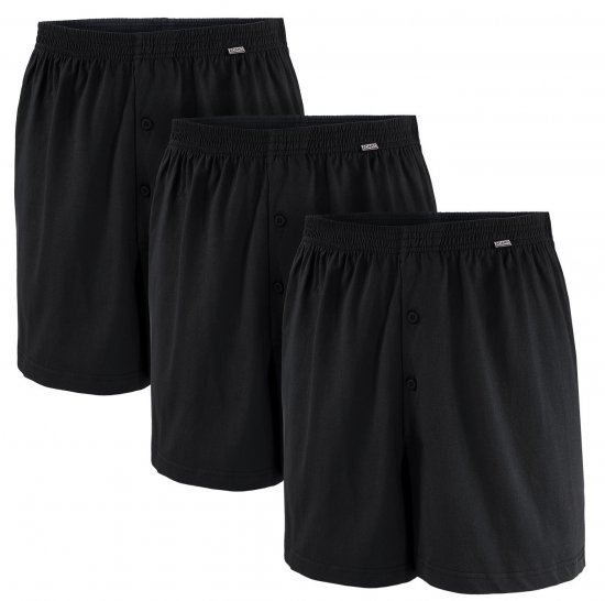 Adamo James Boxershorts Black 3-pack - Lenjerie intimă & costum baie - Lenjerie Intimă Bărbați Mărimi Mari