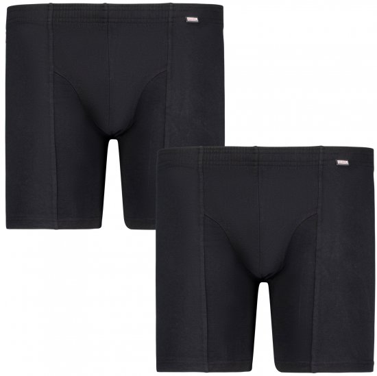 Adamo Jim Boxer shorts 2-pack Black - Lenjerie intimă & costum baie - Lenjerie Intimă Bărbați Mărimi Mari