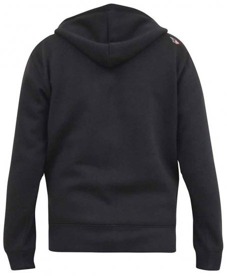 D555 KNEBWORTH Full Zip Hoody With Chest Print Black - Pulovere & hanorace - Pulovere & Hanorace Bărbați Mărimi Mari