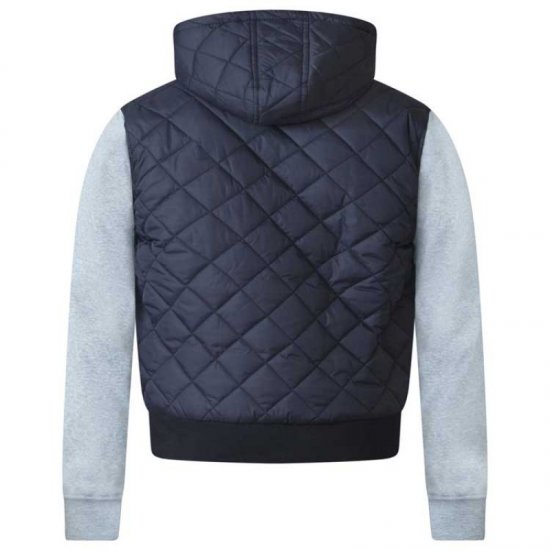 D555 Willie Hooded Quilted Jacket with Fleece sleeves - Geci - Geci Bărbați Mărimi Mari
