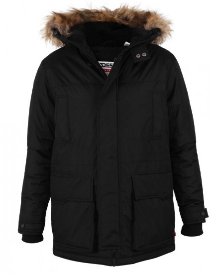 D555 Lovett Parka Black - Geci - Geci Bărbați Mărimi Mari