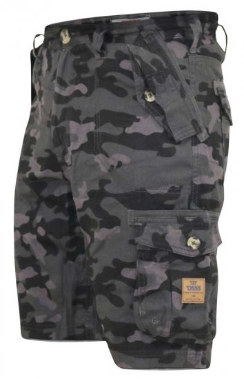 D555 ZAVIER Camo Cotton Cargo Shorts - Pantaloni scurți - Pantaloni Scurți Mărimi mari Bărbați 