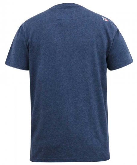 D555 ALFRED 2-Pack Brand Carrier Printed Crew Neck T-Shirts - Tricouri - Tricouri Bărbați Mărimi Mari