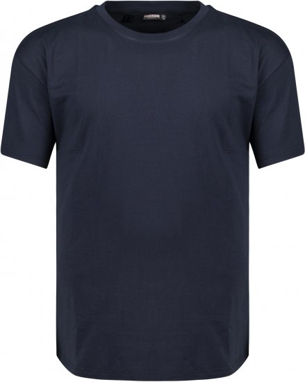 Adamo Bud Regular fit Heavy weight T-shirt Navy - Tricouri - Tricouri Bărbați Mărimi Mari