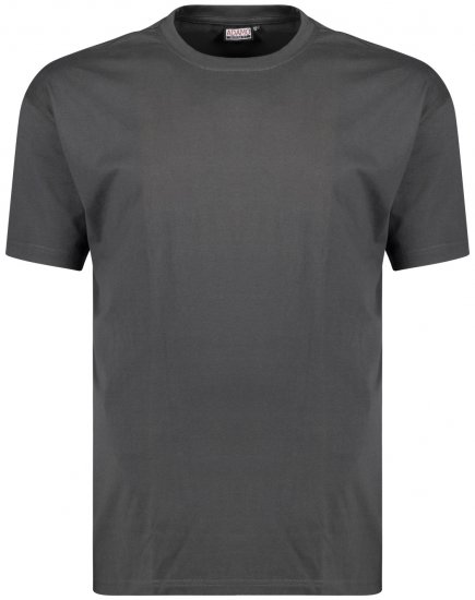 Adamo Bud Regular fit Heavy weight T-shirt Charcoal - Tricouri - Tricouri Bărbați Mărimi Mari