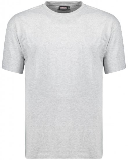 Adamo Bud Regular fit Heavy weight T-shirt Grey - Tricouri - Tricouri Bărbați Mărimi Mari