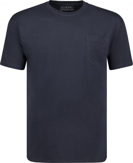 Adamo Kody Regular fit T-shirt with Pocket Navy - Tricouri - Tricouri Bărbați Mărimi Mari