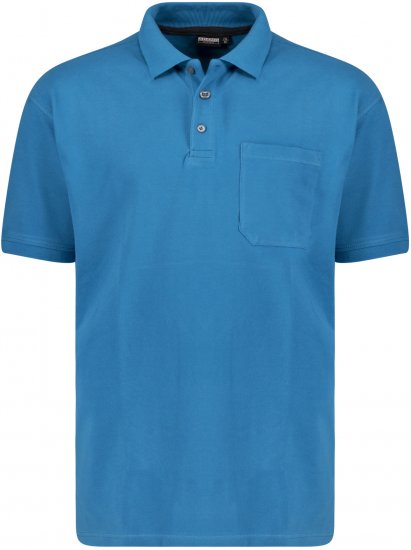 Adamo Klaas Regular fit Polo Shirt with Pocket Petrol - Tricouri polo - Tricouri Polo Bărbați Mărimi Mari