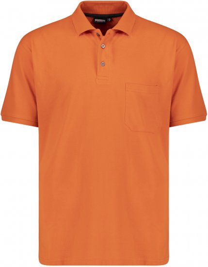 Adamo Klaas Regular fit Polo Shirt with Pocket Orange - Tricouri polo - Tricouri Polo Bărbați Mărimi Mari