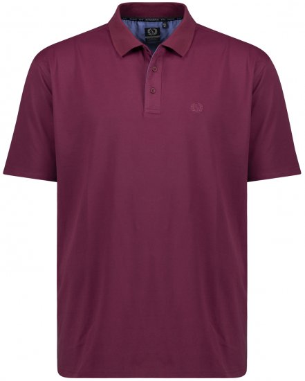Adamo Picco Technical Sports Polo Blackberry - Tricouri polo - Tricouri Polo Bărbați Mărimi Mari