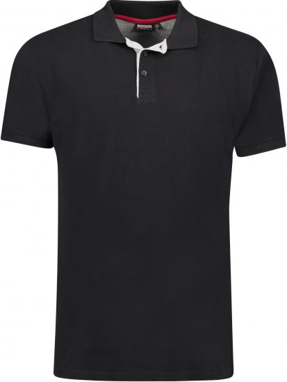 Adamo Pablo Comfort fit Polo Shirt Black - Tricouri polo - Tricouri Polo Bărbați Mărimi Mari