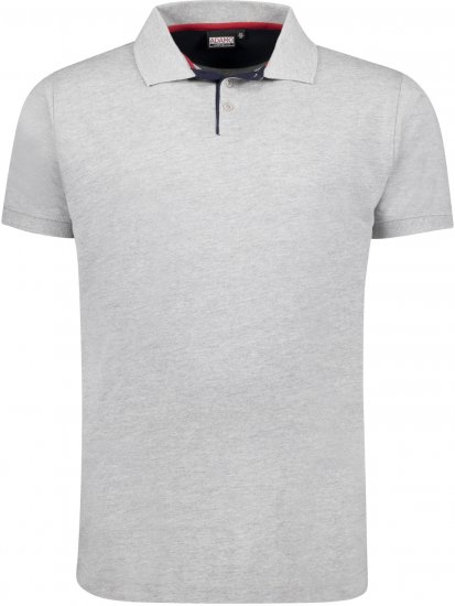 Adamo Pablo Comfort fit Polo Shirt Grey - Tricouri polo - Tricouri Polo Bărbați Mărimi Mari
