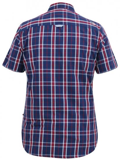 D555 ROYSTON S/S Shirt Navy - Cămăși - Cămăși Bărbați Mărimi Mari