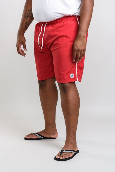 D555 Yarrow Swimshorts Red - Lenjerie intimă & costum baie - Lenjerie Intimă Bărbați Mărimi Mari