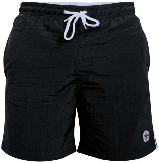 D555 Yarrow Swimshorts Black - Lenjerie intimă & costum baie - Lenjerie Intimă Bărbați Mărimi Mari